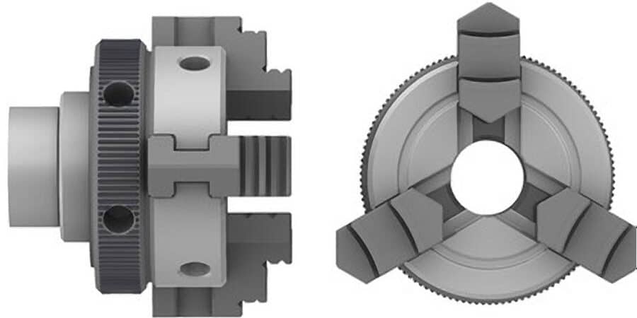 Lathe chuck mounting method